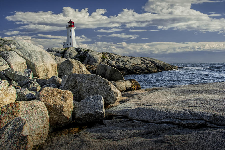 Peggys Cove Lighthouse in Canada Photograph by Randall Nyhof