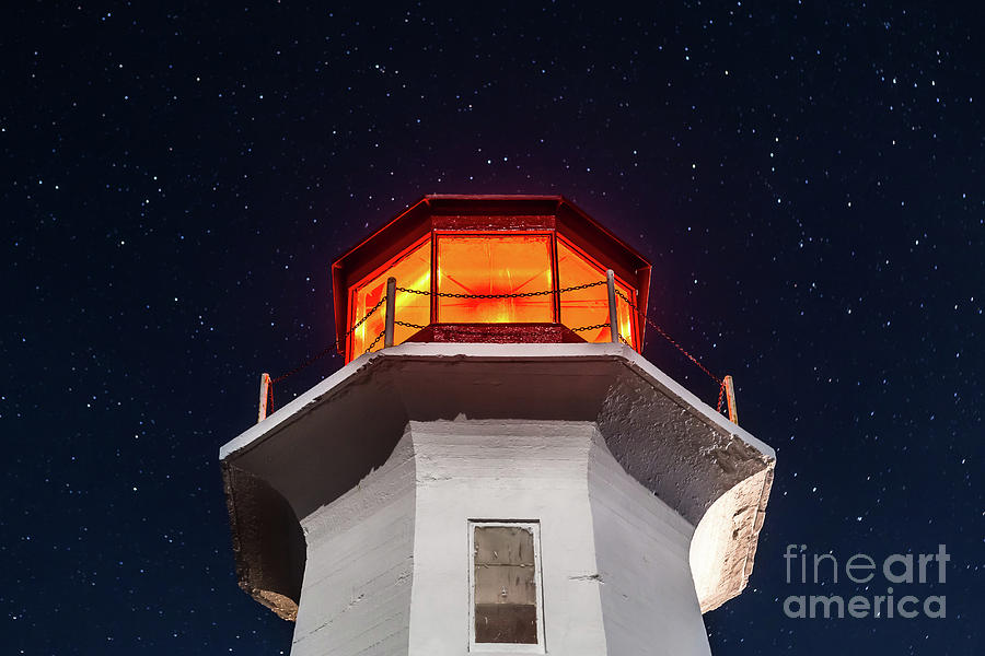 Peggy's Cove Lighthouse Light Photograph By Mike Organ