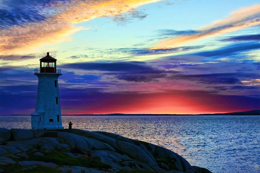 Peggy's Cove Lighthouse Photograph by Tatiana Travelways