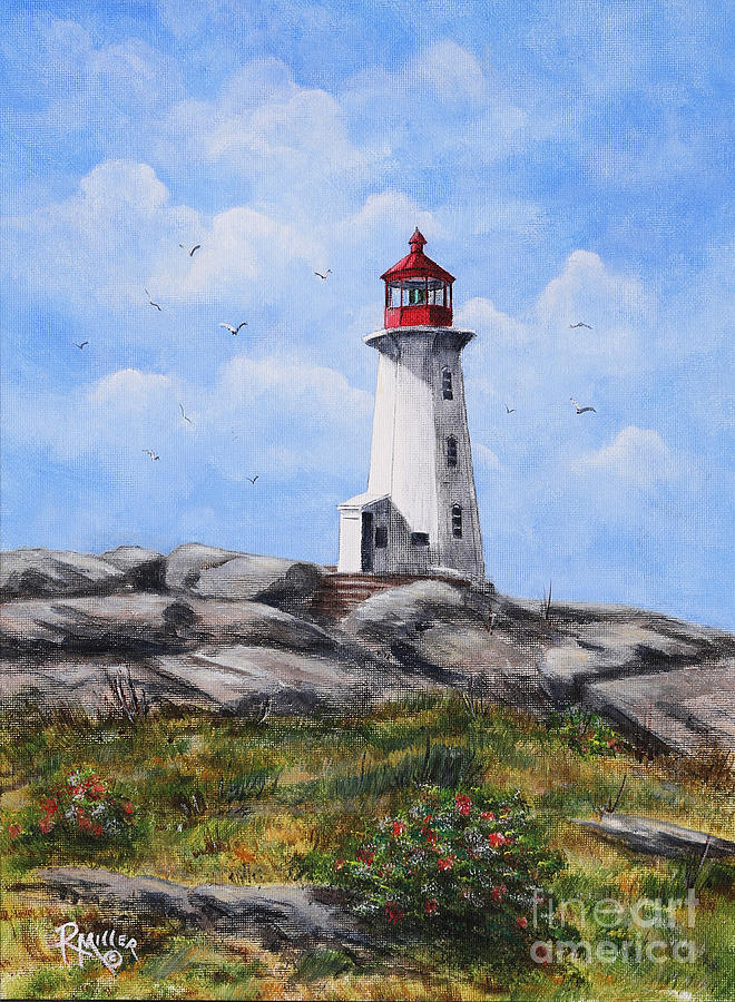 Peggys Cove Nova Scotia Canada Painting by Rita Miller - Fine Art America