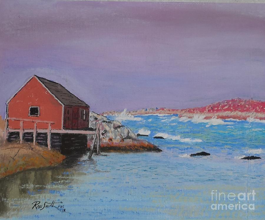 Peggys Cove Pastel by Rae  Smith PAC