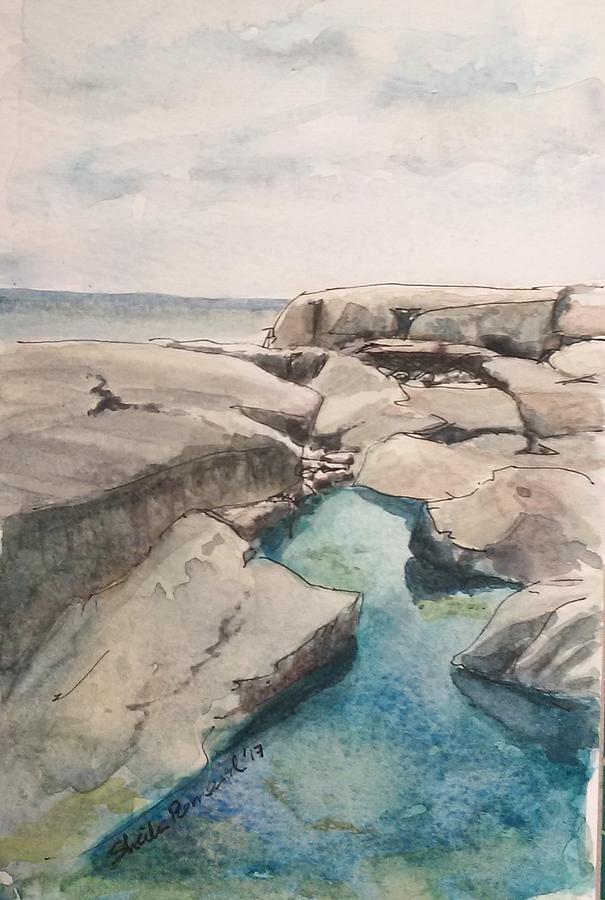 Peggys Cove Painting by Sheila Romard