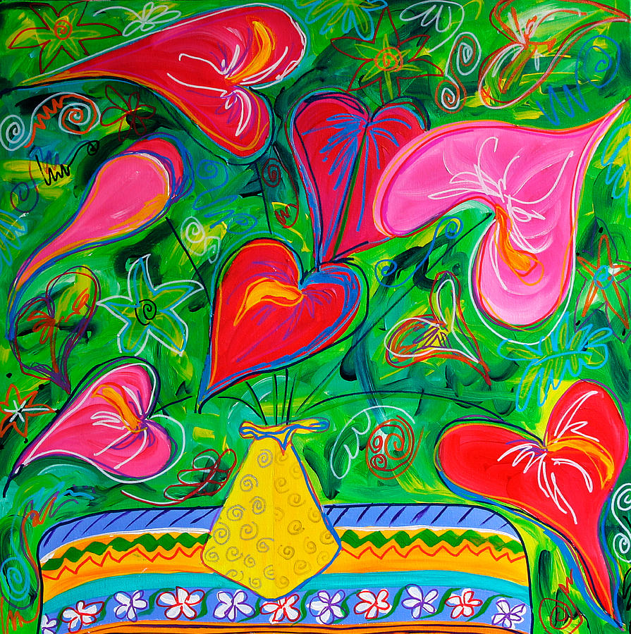 Peggy's Flowers Painting by Beth Cooper Fine Art America