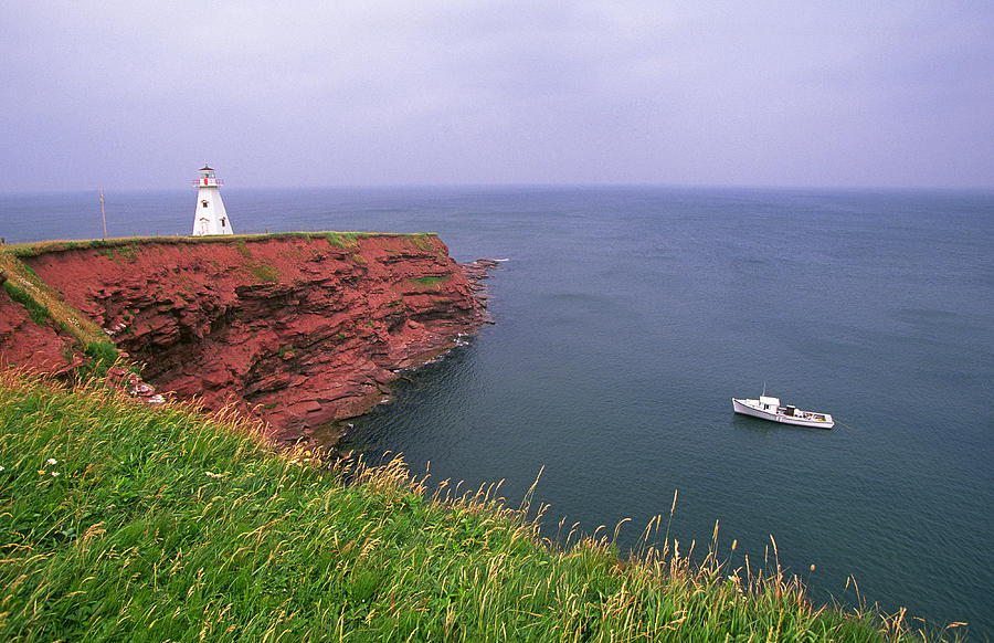 Lighthouse Photograph - PEI Coastal Scene by Buddy Mays