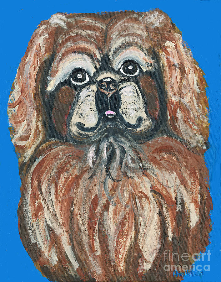 Peke for You Painting by Ania M Milo