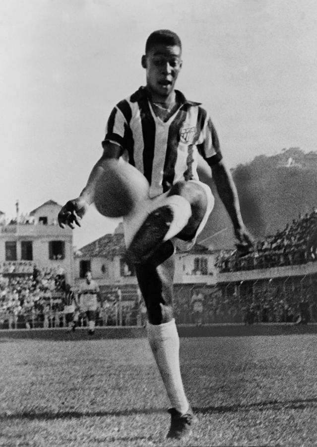 Pele Photograph - Pele B. 1940, The Brazilian Soccer by Everett