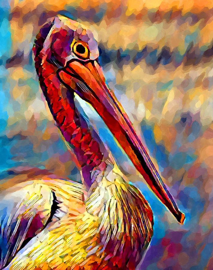 Pelican 4 Painting by Chris Butler