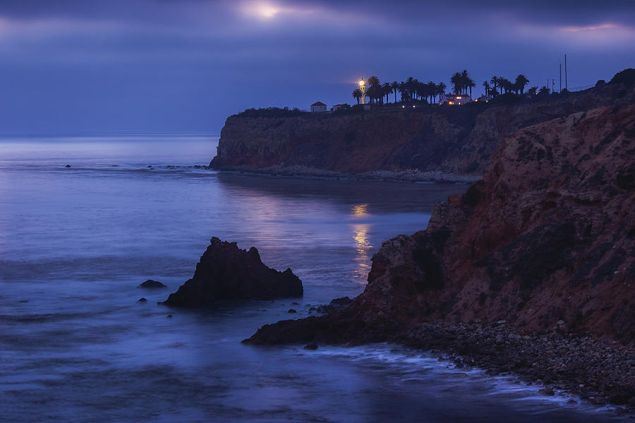 Pelican Cove and Point Vicente after Sunset Photograph by Andy Konieczny