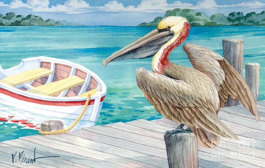 Pelican Painting - Pelican Dory by Paul Brent