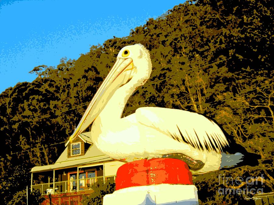 Pelican Friend 1 Mixed Media by Leanne Seymour