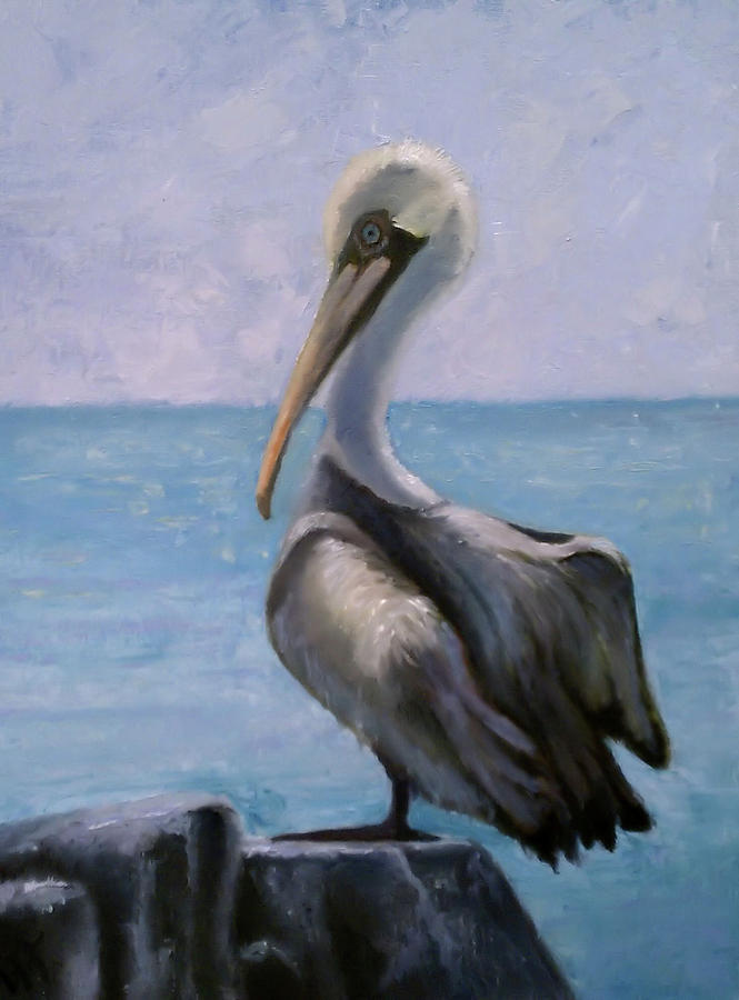 Pelican Painting - Pelican III by Wendie Thompson
