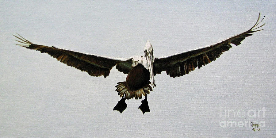 Pelican Landing Painting by Jimmie Bartlett