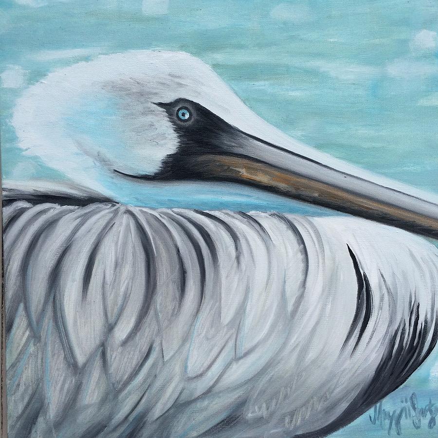 Pelican Painting by Maggii Sarfaty