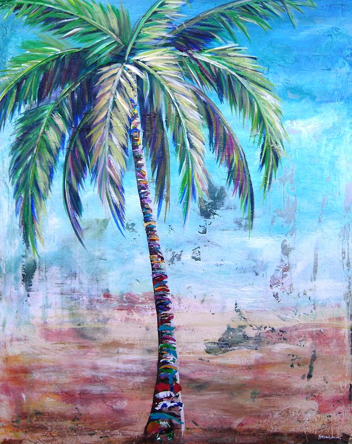 Pelican Palm I Painting by Kristen Abrahamson