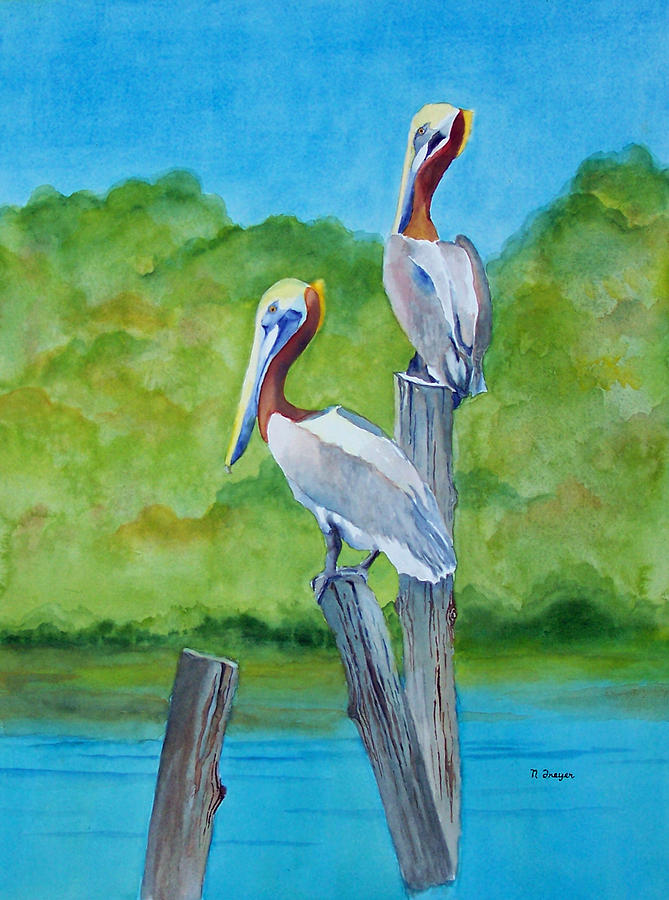 Pelican Perch II by Norman Freyer Pelican Perch II by Norman Freyer