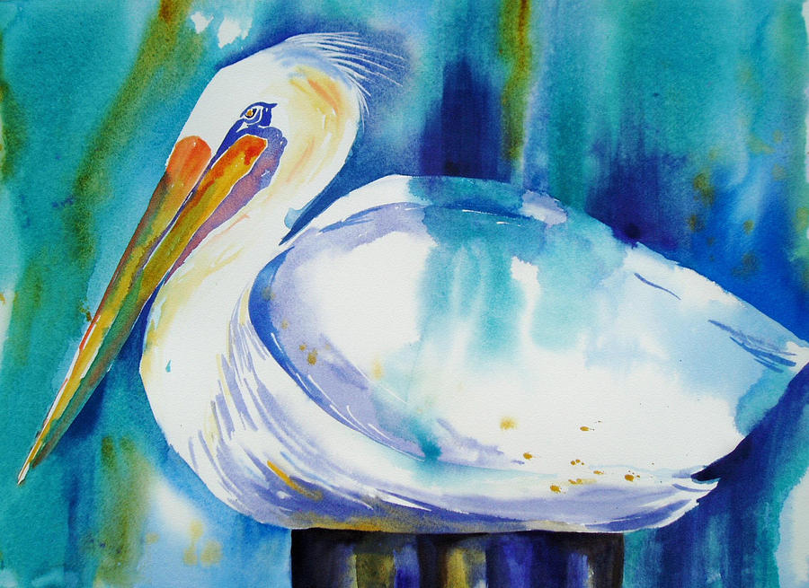 Pelican Pete Painting by Tara Moorman
