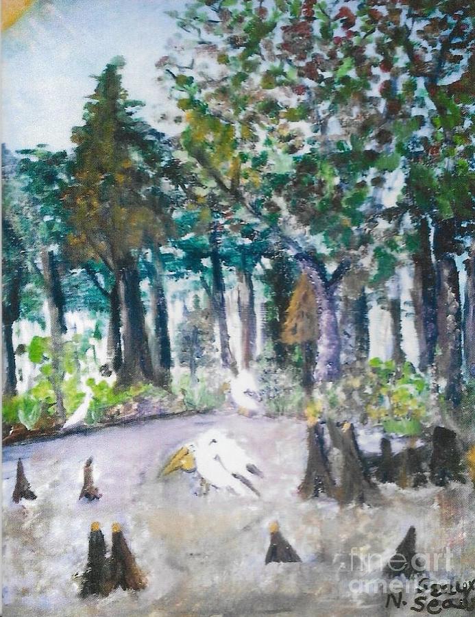 Pelican Swamp Painting by Seaux-N-Seau Soileau