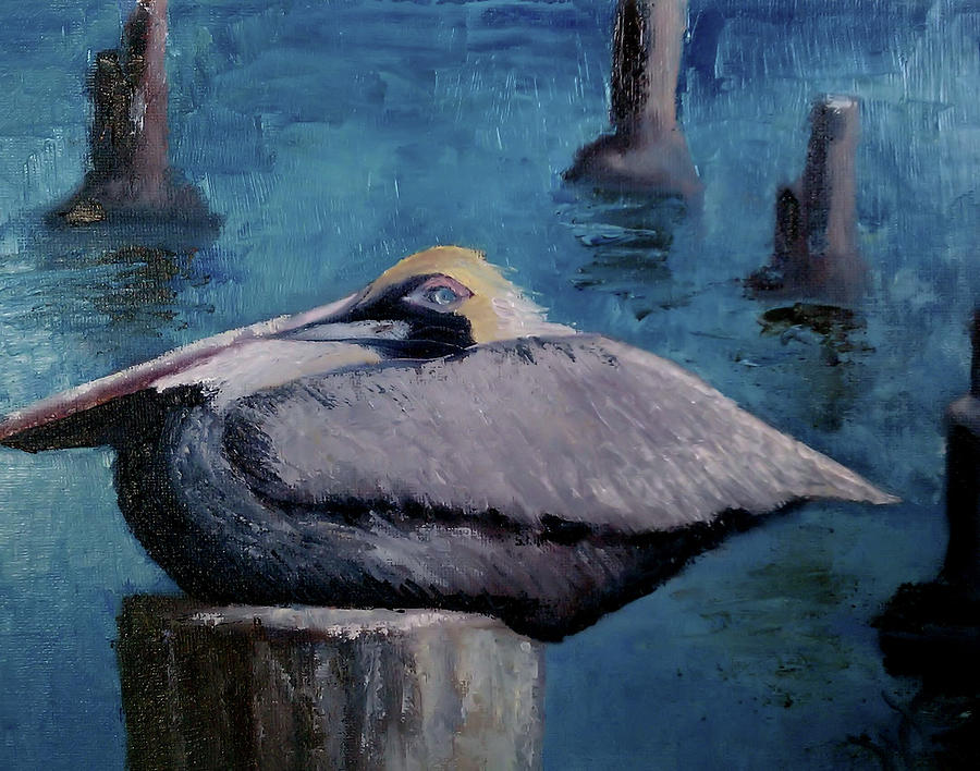 Pelican Painting - Pelican by Wendie Thompson