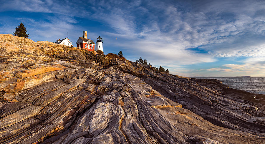 Lighthouse Photograph - Pemaquid Point  by Darren White