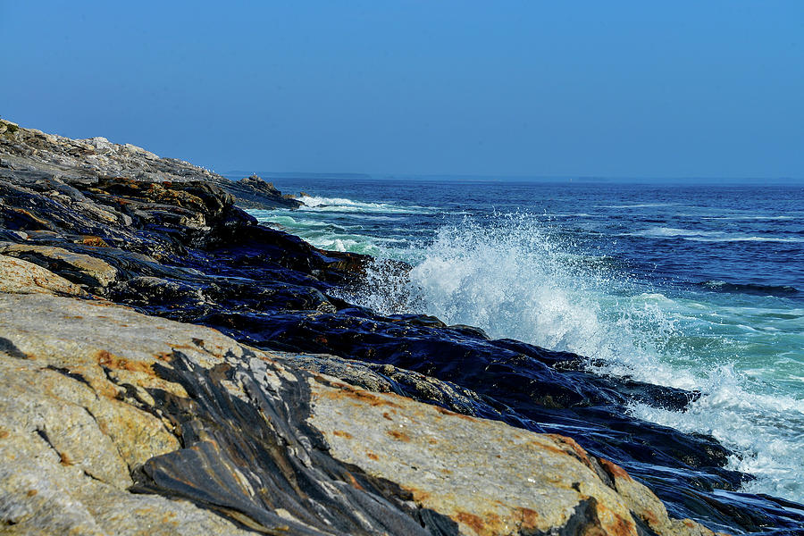 Pemaquid Point in Maine Photograph by Marilyn Burton