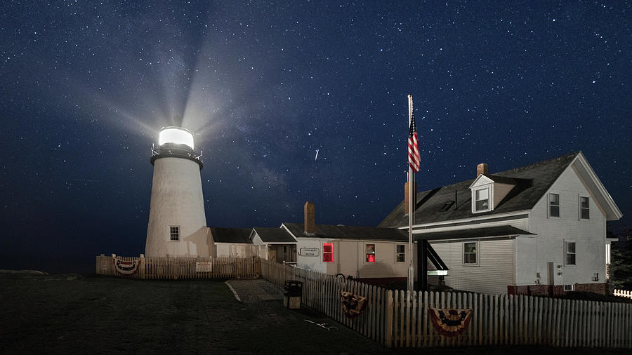 Pemaquid Point Light Flare Photograph by Colin Chase
