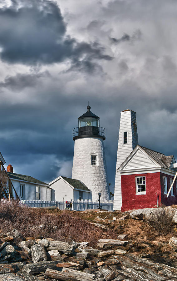 Lighthouse Photograph - Pemaquid Point Lighthouse 4821 by Guy Whiteley