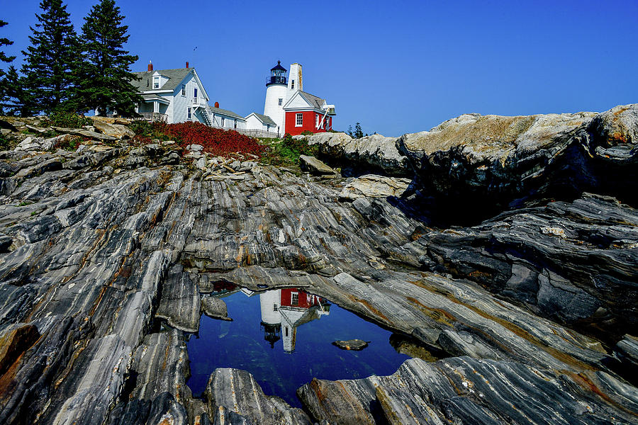 Pemaquid Point Lighthouse in Maine Photograph by Marilyn Burton
