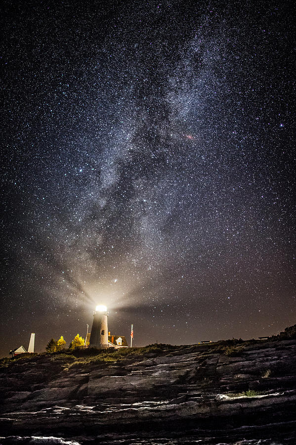 Pemaquid Point Milky Way Photograph by Robert Clifford