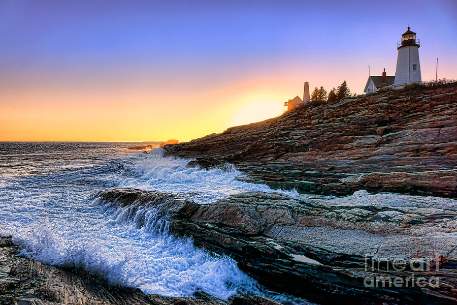 Pemaquid Point Sunset Photograph by Olivier Le Queinec