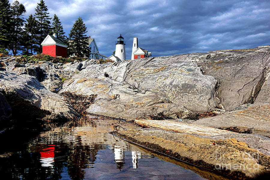Lighthouse Photograph - Pemaquid Reflection by Olivier Le Queinec