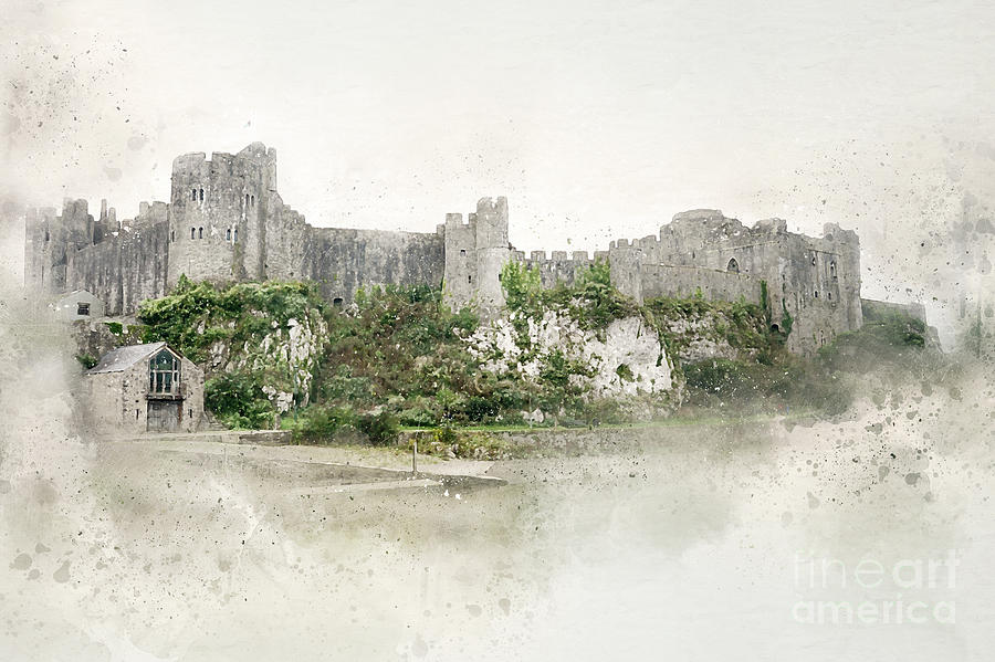 Castle Photograph - Pembroke Castle Wales by Ann Garrett
