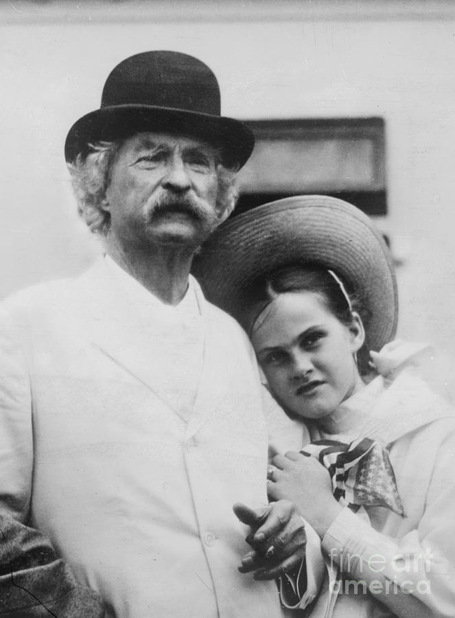 Pen Pals, Mark Twain And Dorothy Quick Photograph by Science Source