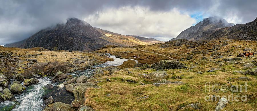 Pen Yr Ole Wen and Tryfan Mountain Photograph by Adrian Evans