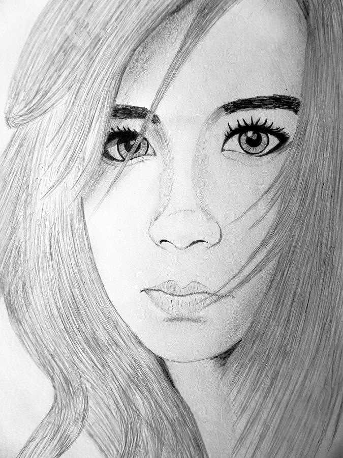 Hidden Girl face drawing for beginners || How to draw a girl with Pencil-saigonsouth.com.vn