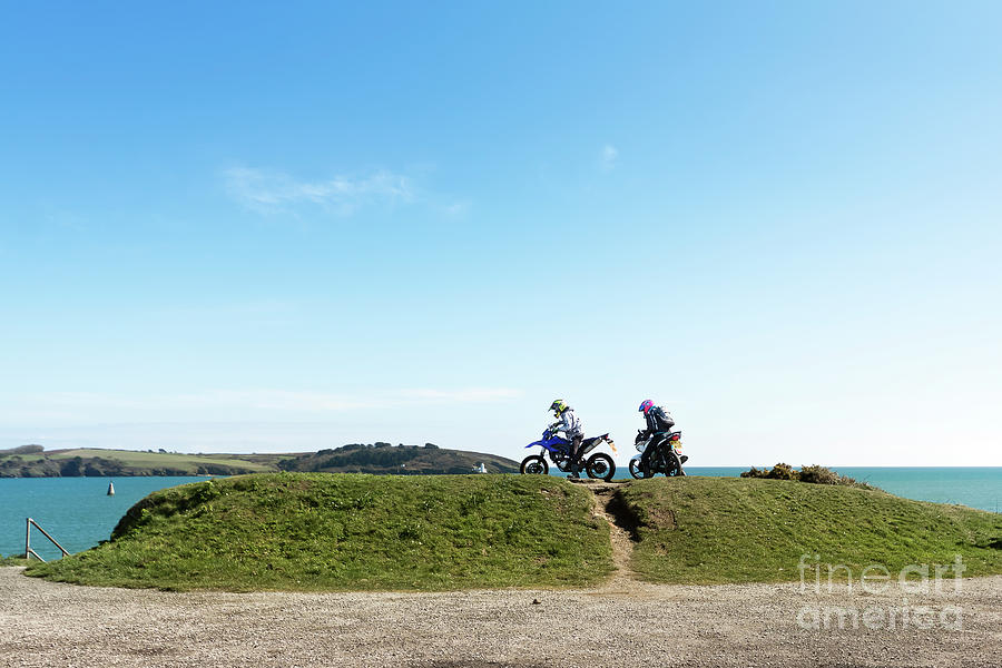 Pendennis Point Bikers Photograph by Terri Waters