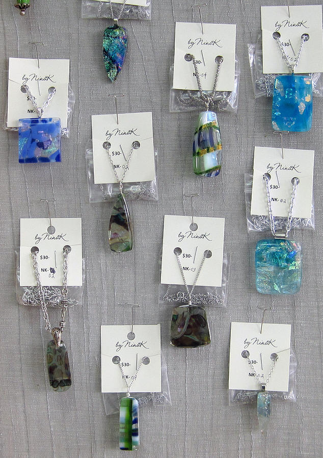 Fused Glass Glass Art - Pendents by Nina Kuberski Fused Glass Glass Art - Pendents by Nina Kuberski