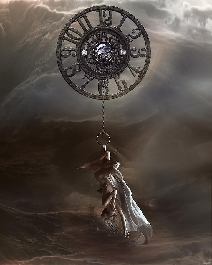 Clock Digital Art - Pendulum by Karen Howarth