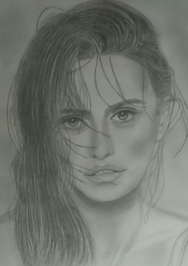 Penelope Cruz Drawing by Paul Blackmore - Fine Art America