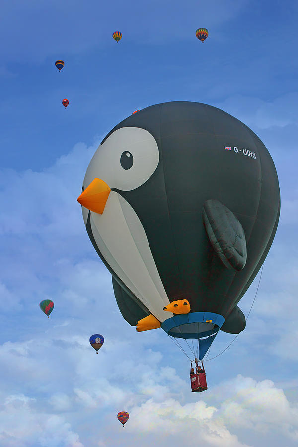 Penguin - Hot Air Balloon - Albuquerque Photograph by Nikolyn McDonald