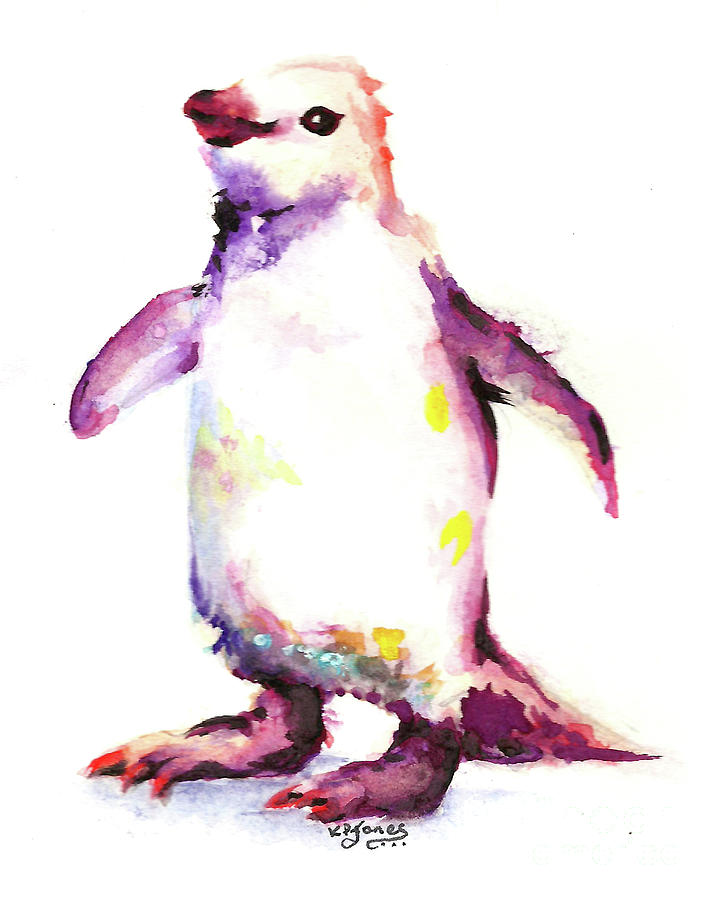 Penguin Painting by Katryna Jones | Fine Art America