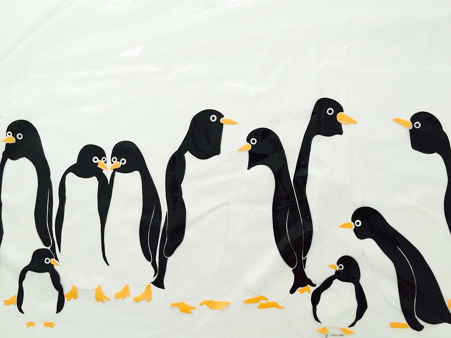 Penguins  -2 Painting by Bruce Cohose