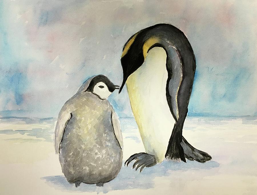 Penguins Painting