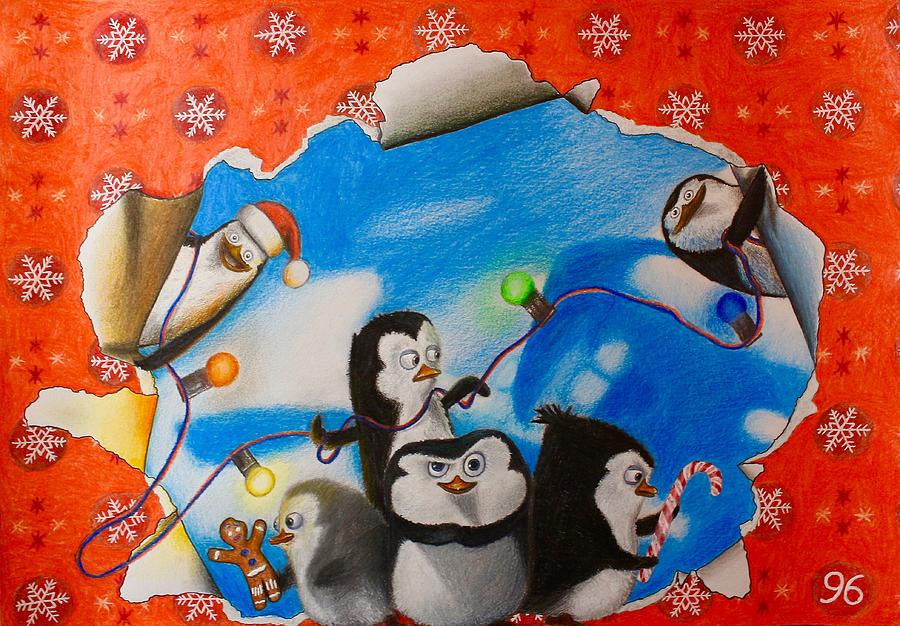Penguins of Madagascar 2 Ornament by Movie Poster Prints - Pixels