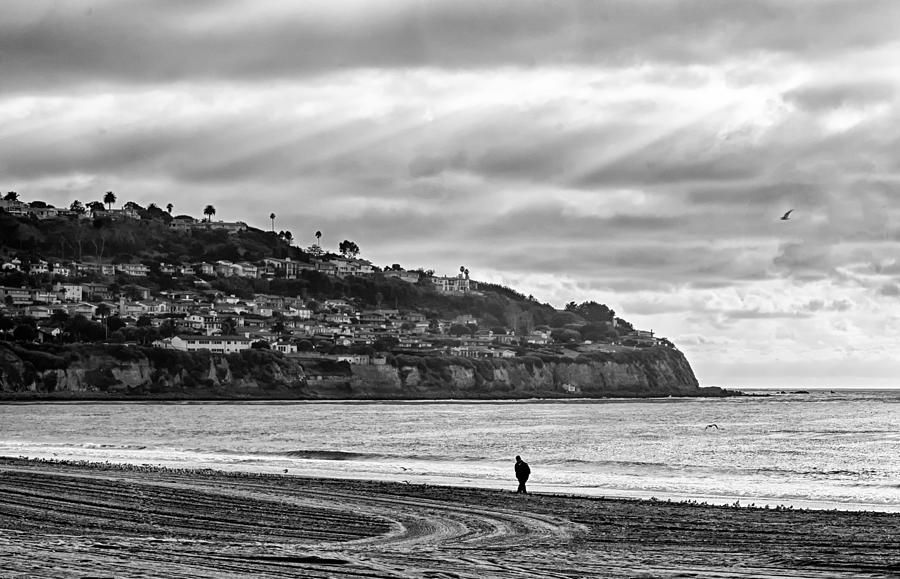 Beach Photograph - Peninsula in Black and White by Joseph Hollingsworth