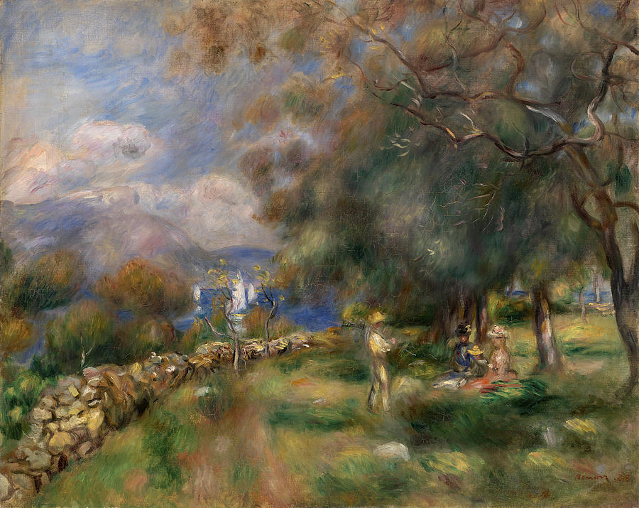 Pierre Auguste Renoir Painting - Peninsula of Saint-Jean by Pierre-Auguste Renoir