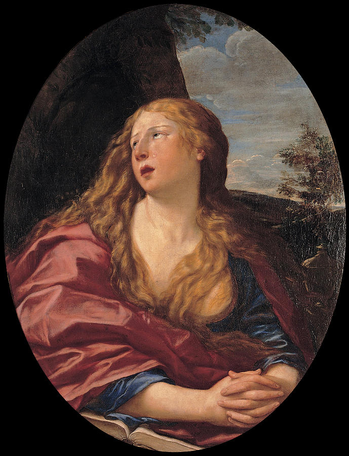 Penitent Magdalene Painting by Francesco Albani