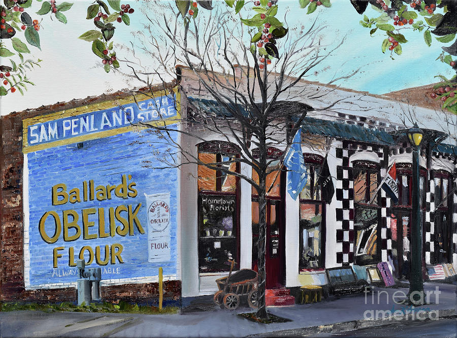 Penland Bros Store - Ellijay Georgia - Historical Building Painting by Jan Dappen