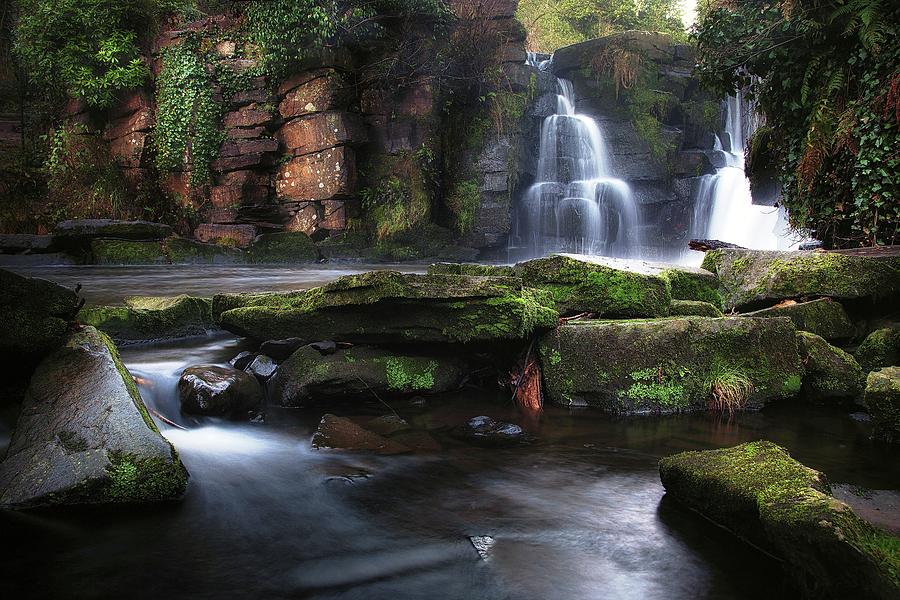 Waterfall Photograph - Penllergare Waterfalls by Leighton Collins