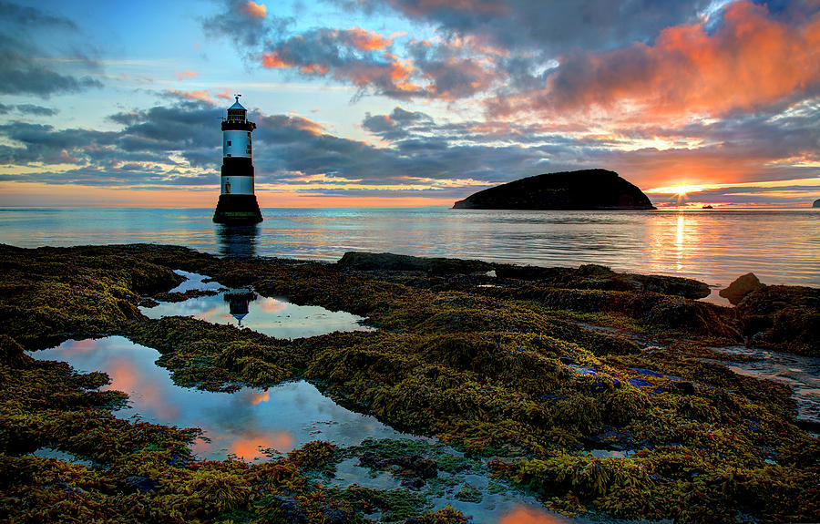 Penmon Lighthouse Anglesey Photograph by Mal Bray
