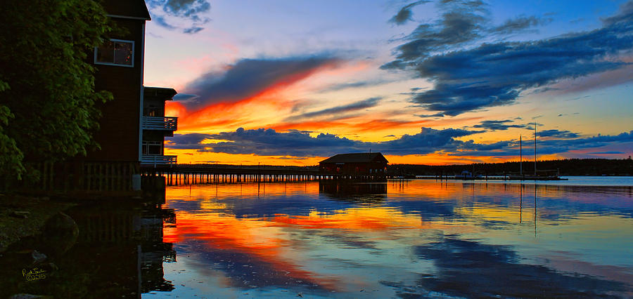 Penn Cove Sunset Photograph by Rick Lawler